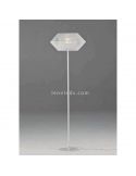 Lámpara de pie Banyo cuerda personalizable pie blanco 1xE27 | LeónLeds Iluminación | Lámpara para dormitorio