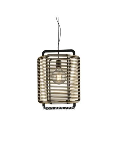 Candeeiro de tecto corda areia e preto C39013NAR
 CBA Iluminação | leonleds