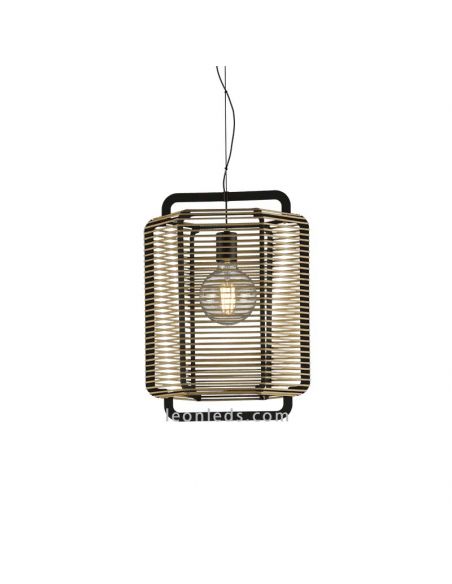 Candeeiro de tecto corda areia e preto C39013NAR
 CBA Iluminação | leonleds