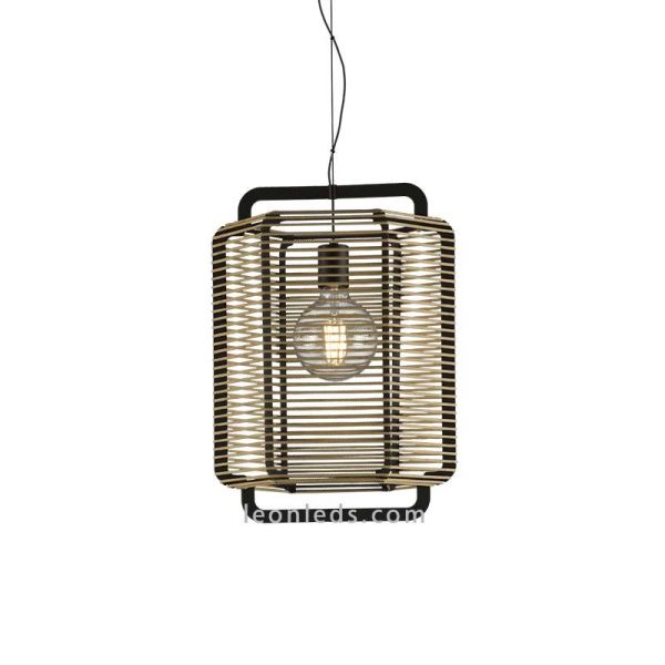 Candeeiro de tecto corda areia e preto C39013NAR
 CBA Iluminação | leonleds