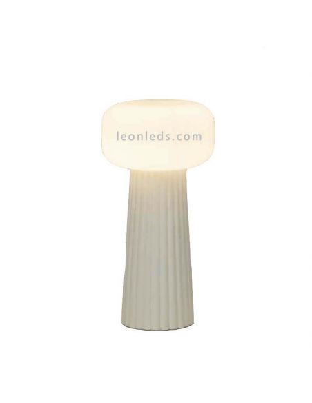 Candeeiro de mesa de interior branco Faro Mantra Iluminación | Leon Iluminação LED
