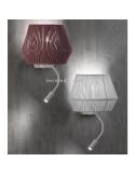 Applique murale col de cygne LED et corde personnalisable Banyo 1xE27 | Éclairage LeónLeds | applique violette et blanche