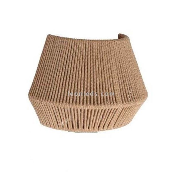 Applique murale en corde personnalisable Banyo 1xE27 | Éclairage LeónLeds | applique marron