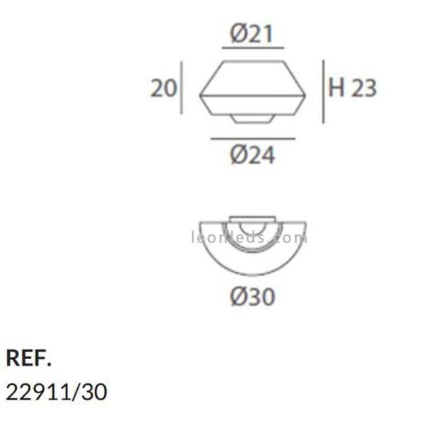 Aplique de pared cuerda personalizable Banyo 1xE27 | LeónLeds Iluminación | Lámpara pared medidas