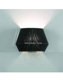 Aplique de pared cuerda personalizable Banyo 1xE27 | LeónLeds Iluminación | Lámpara pared negro