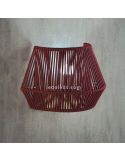Aplique de pared cuerda personalizable Banyo 1xE27 | LeónLeds Iluminación | Lámpara pared granate