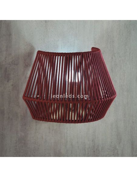 Banyo 1xE27 luz de parede de corda personalizável | LeónIluminação Leds | candeeiro de parede granada