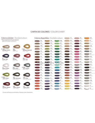 Applique murale en corde personnalisable Banyo 1xE27 | Éclairage LeónLeds | Palettes de couleurs des appliques murales