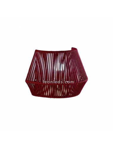 Aplique de pared cuerda personalizable Banyo 1xE27 | LeónLeds Iluminación | Lámpara pared granate