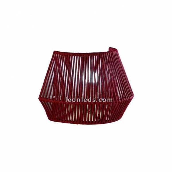 Aplique de pared cuerda personalizable Banyo 1xE27 | LeónLeds Iluminación | Lámpara pared granate