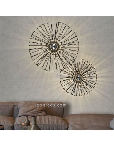Aplique Bimba E27 cuerda personalizable 2 tamaños disponibles | Leónleds Iluminación apliques decorativos