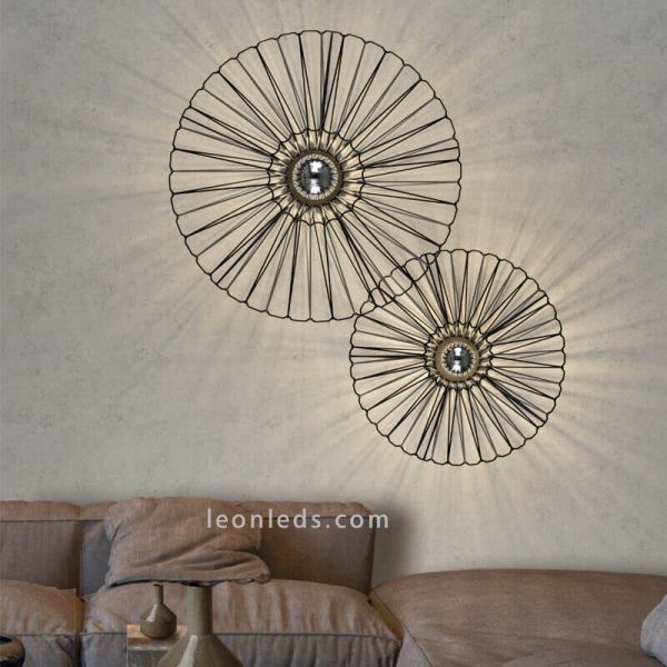 Aplique Bimba E27 cuerda personalizable 2 tamaños disponibles | Leónleds Iluminación apliques decorativos