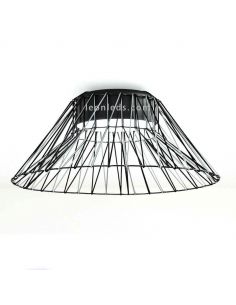 Plafón de techo Bimba 3xE27 metal y cuerda 80cm | Leónleds Iluminación