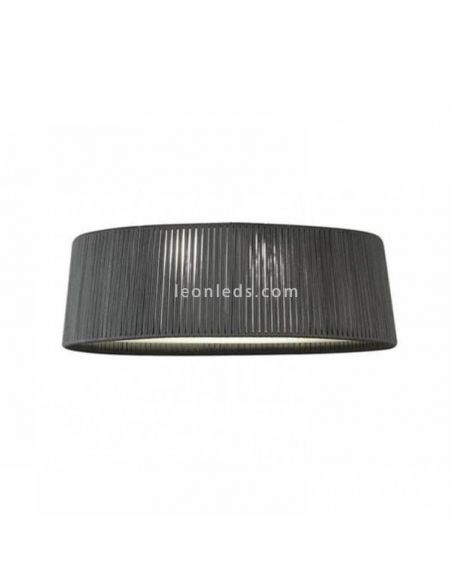 Plafón Drum 60Cm para techo con cuerda personalizable 3xE27 | LeónLeds Iluminación | lámpara de techo gris