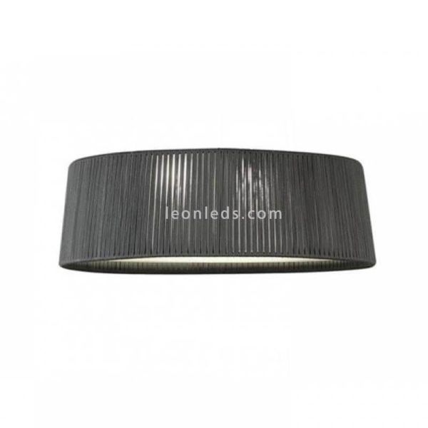 Plafón Drum 60Cm para techo con cuerda personalizable 3xE27 | LeónLeds Iluminación | lámpara de techo gris