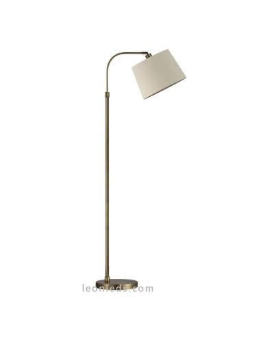 Lámpara de pie orietable Milad Cuero y Beige 8435161488015 | LeonLeds