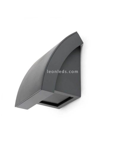 Aplique de pared Proa GU10 gris oscuro de aluminio | Leónleds