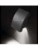 Aplique de pared Proa GU10 gris oscuro de aluminio | Faro Barcelona