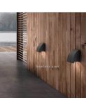 Aplique de pared Proa GU10 gris oscuro de aluminio | Leónleds iluminación