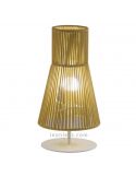 Lámpara de sobremesa personalizable metal y cuerda 1xE27 Kora Olé¡ By FM | LeonLeds Iluminación