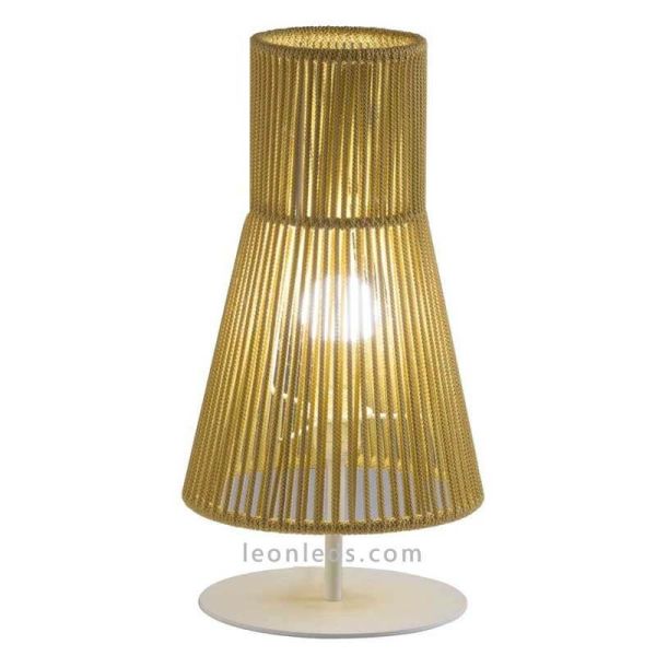 Lámpara de sobremesa personalizable metal y cuerda 1xE27 Kora Olé¡ By FM | LeonLeds Iluminación