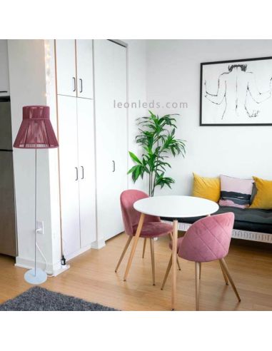 Lampadaire personnalisable en métal et corde Kora photo pour la marque d'ambiance Olé¡ By FM | Éclairage LeonLeds