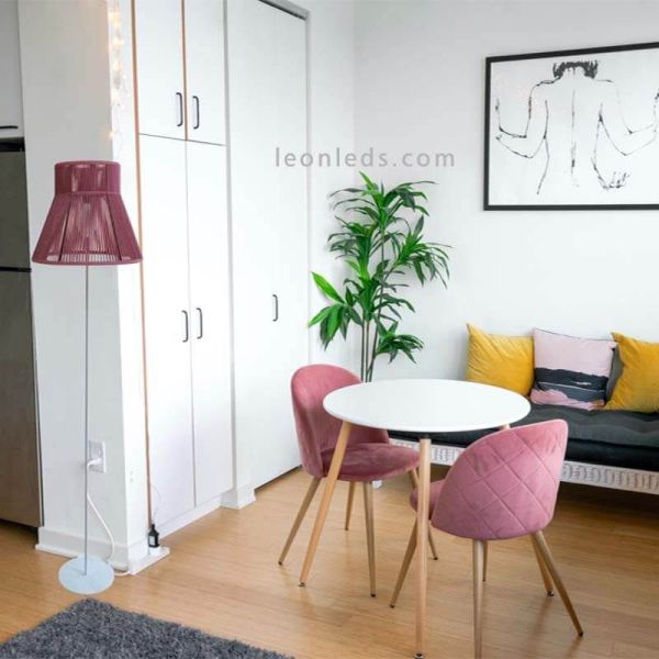 Lampadaire personnalisable en métal et corde Kora photo pour la marque d'ambiance Olé¡ By FM | Éclairage LeonLeds