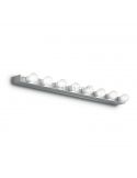 Aplique para espejo de baño grande hollywood Prive' AP8 8xE14 | LeónLeds Iluminación | luz para baño cromada