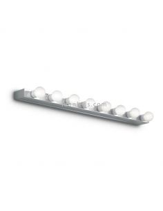 Aplique para espejo de baño grande hollywood Prive' AP8 8xE14 | LeónLeds Iluminación | luz para baño cromada