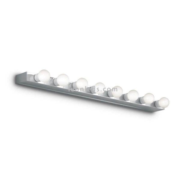 Aplique para espejo de baño grande hollywood Prive' AP8 8xE14 | LeónLeds Iluminación | luz para baño cromada