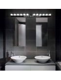 Aplique para espejo de baño grande hollywood Prive' AP8 8xE14 | LeónLeds Iluminación | luz para baño cromada efecto estrella