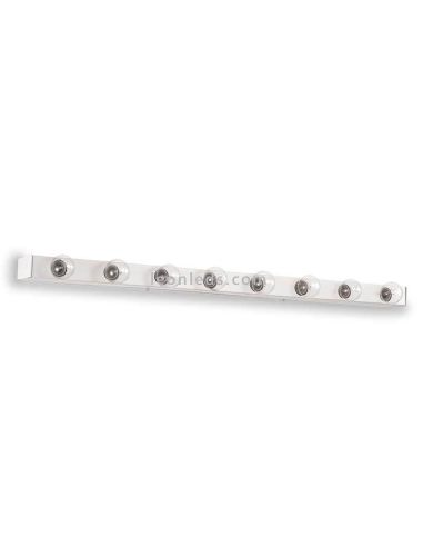 Aplique para espejo de baño grande hollywood Prive' AP8 8xE14 | LeónLeds Iluminación | luz para baño blanca