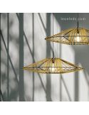 Lámpara de techo E27 Bimba cuerda y metal 60 o 80cm Olé by FM| Leónleds