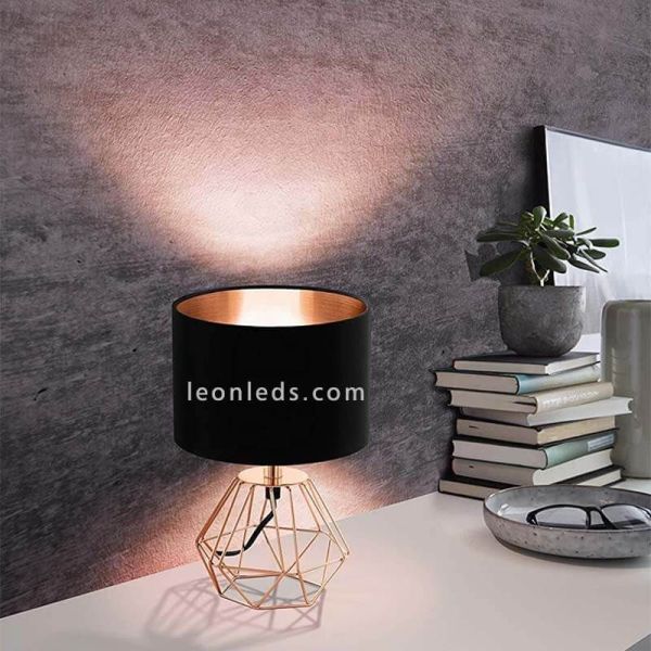 Lampe de table série Carlton 2 | Lampe de table de nuit photo ambiante | Éclairage LeonLeds