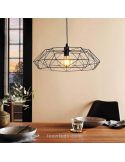 Lámpara de Techo Carlton 2 Negra Vintage 1XE27 foto de ambiente marca Eglo Lighting | LeonLeds Iluminación