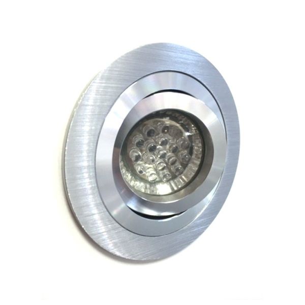 Aro Empotrable BPM 3010 Aluminio Plata Bombilla LED Dicroica GU10 MR16 Mini Catli | LeonLeds.com