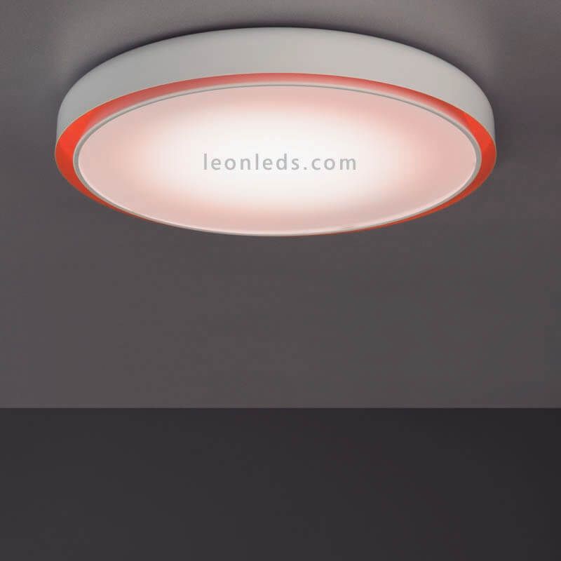 Plafón circular LED de metal extraplano para techo 40W Evan de Olè by