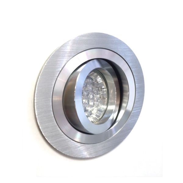 Encastré Anneau BPM 3010 Aluminium Argent Dichroïque LED Ampoule GU10 MR16 Mini Catli | LeonLeds.com