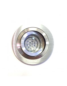 Aro Empotrable BPM 3010 Aluminio Plata Bombilla LED Dicroica GU10 MR16 Mini Catli | LeonLeds.com