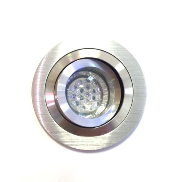 Encastré Anneau BPM 3010 Aluminium Argent Dichroïque LED Ampoule GU10 MR16 Mini Catli | LeonLeds.com