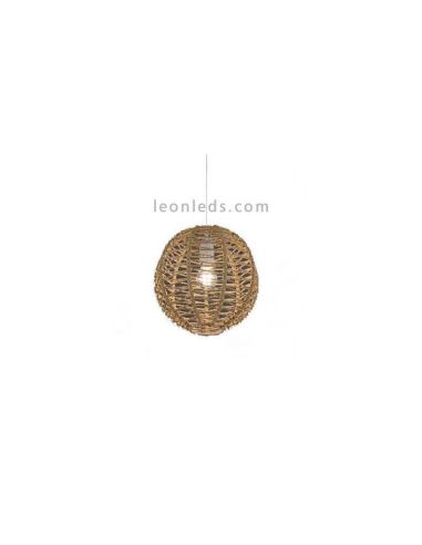 Luminária pendente pequena de metal e corda LLuna by Olé¡ By FM | Leon Iluminação LED