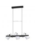 Lámpara colgante LED de techo nórdica Hornwood 3xE27 de Eglo Iluminación | LeonLeds Iluminación