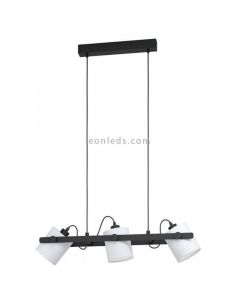 Lámpara colgante LED de techo nórdica Hornwood 3xE27 de Eglo Iluminación | LeonLeds Iluminación