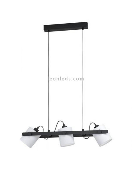 Lámpara colgante LED de techo nórdica Hornwood 3xE27 de Eglo Iluminación | LeonLeds Iluminación