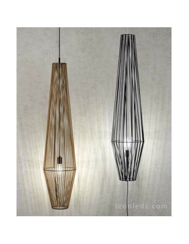 Lámpara colgante Bimba con enchufe de pie e interruptor alargada| Leónleds Iluminación