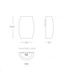Aplique de pared cuerda personalizable con nivel IP20 o IP64 Poma dimensiones marca Ole by FM | LeónLeds Iluminación