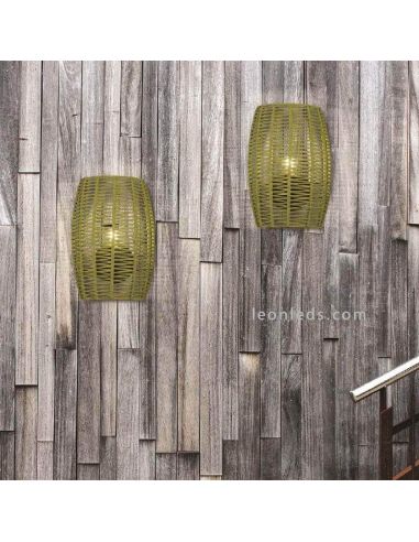 Applique murale en corde personnalisable avec IP20 ou IP64 série Poma photo d'environnement Ole by FM | Éclairage LeonLeds