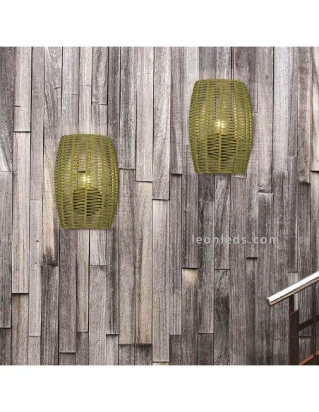 Aplique de pared cuerda personalizable con IP20 o IP64 serie Poma foto de ambiente Ole by FM | LeónLeds Iluminación