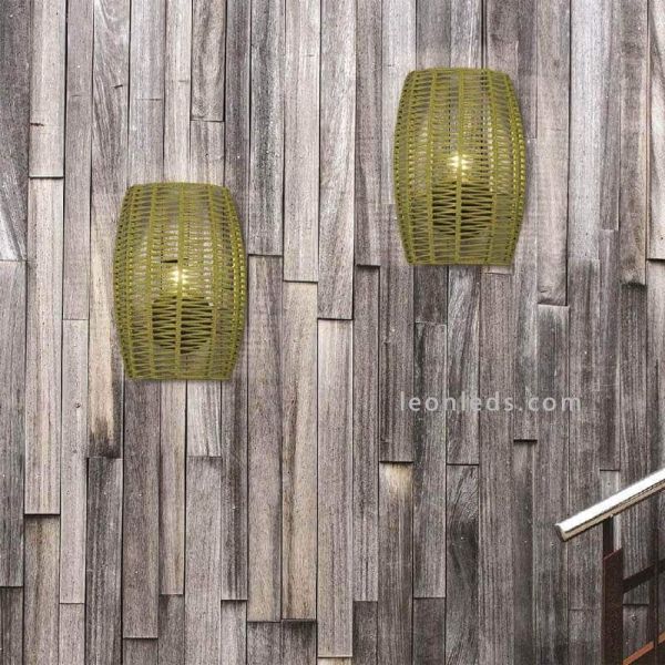 Aplique de pared cuerda personalizable con IP20 o IP64 serie Poma foto de ambiente Ole by FM | LeónLeds Iluminación