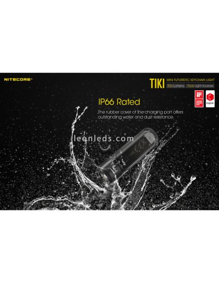 Mini Tiki Le LED Recarregável Chaveiro Tocha 300 Lumens IP66| Iluminação Leds Leão